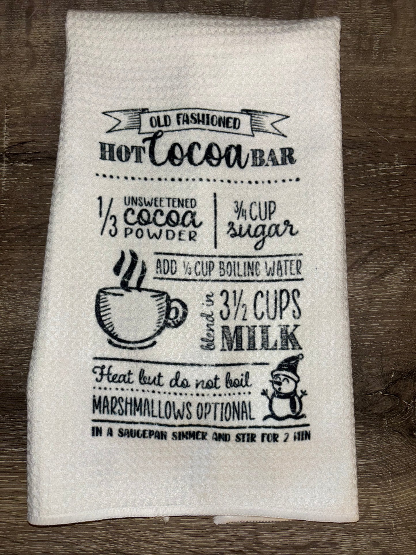 Hot Chocolate Kitchen Towel