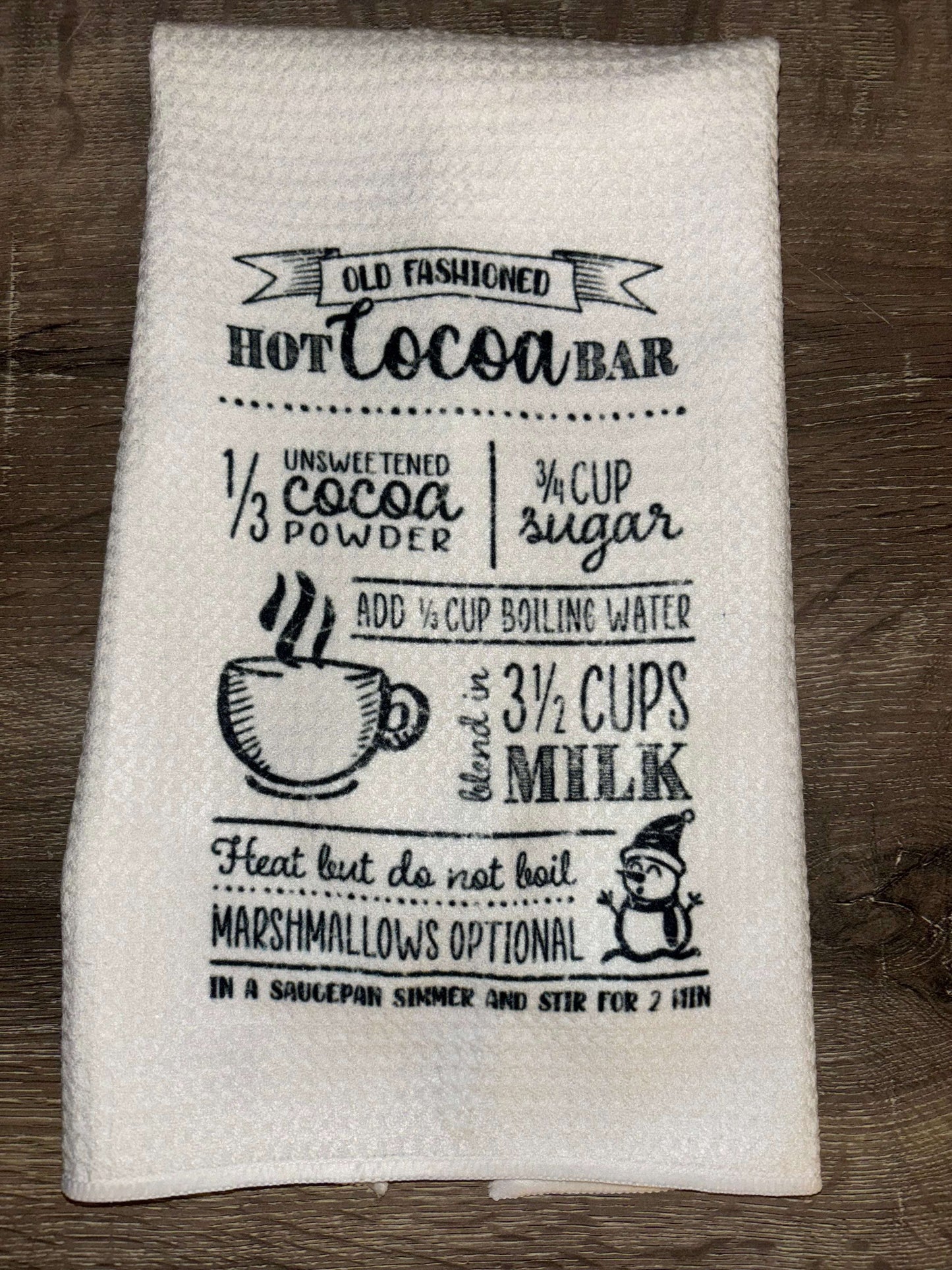 Hot Chocolate Kitchen Towel staytruedesignco