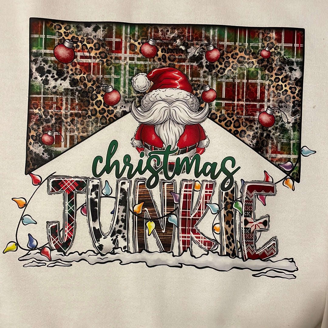 Christmas Junkie Crew Neck Sweatshirt staytruedesignco