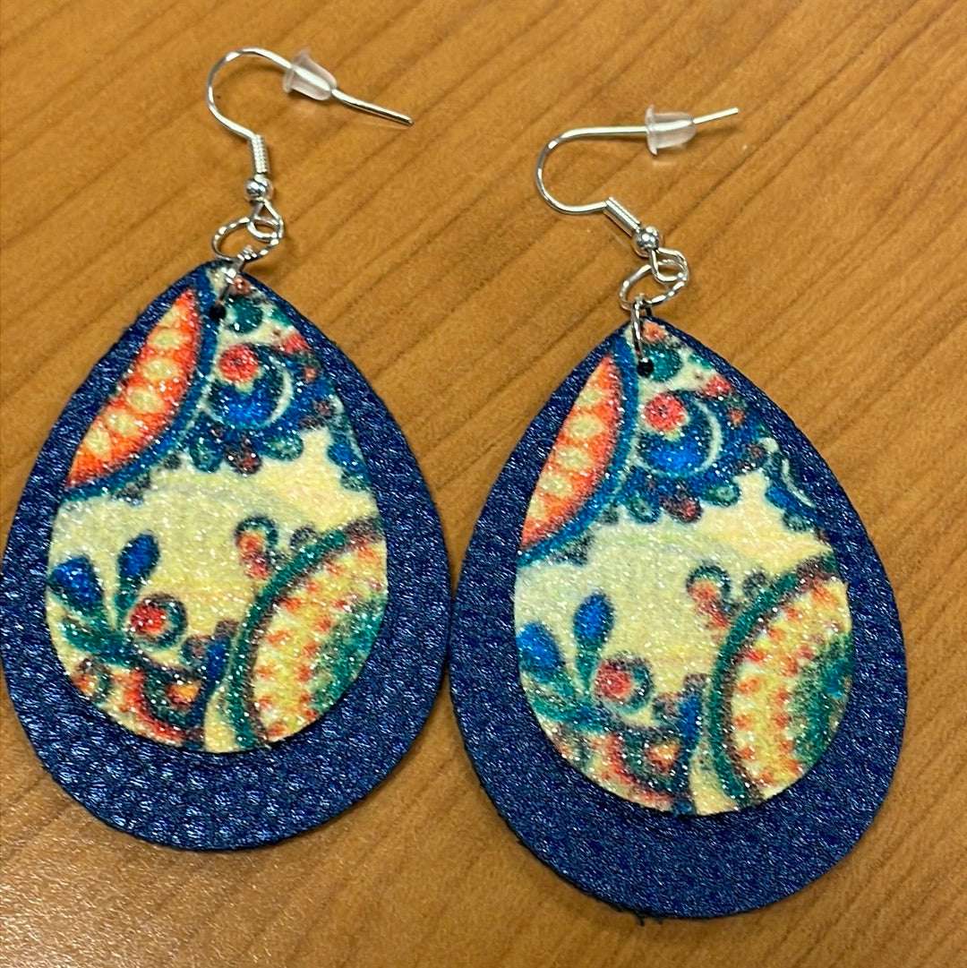 Blue Deco Earrings staytruedesignco