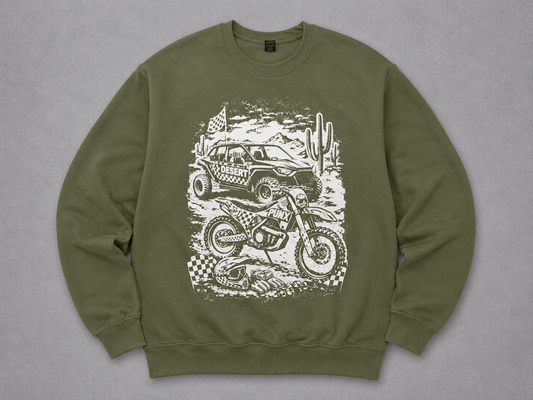Desert Punx Single Graphic Crew Neck