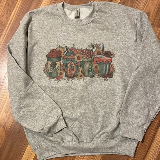 Mexico Drinkin Crew Neck Sweatshirt