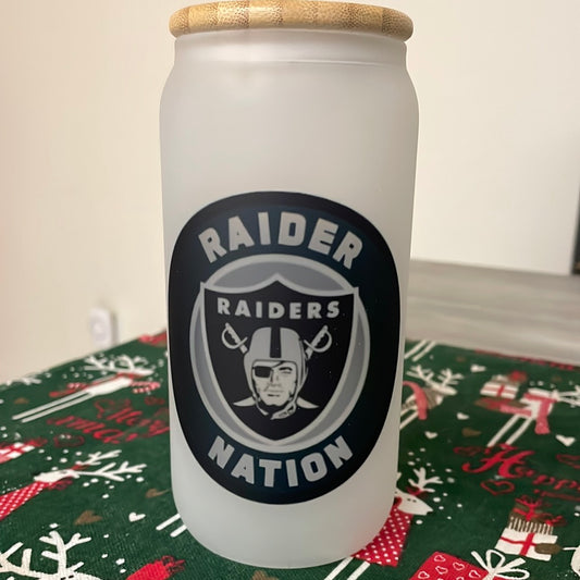 Raiders Glass Can