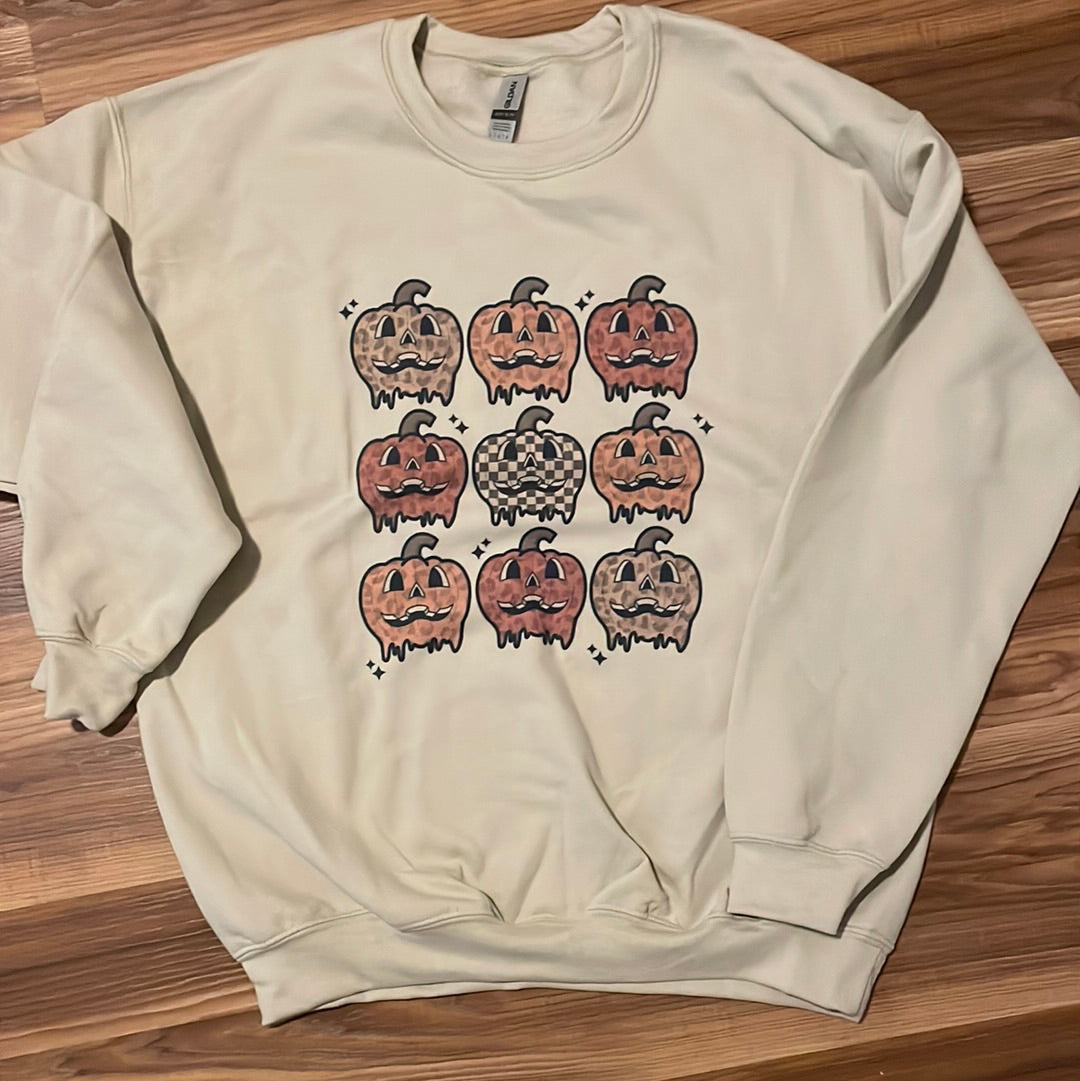 Pumpkin Crew Neck Sweatshirt
