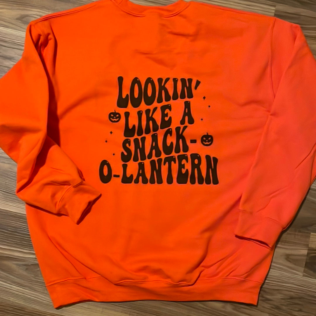 Snack-o-lantern Crew Neck Sweatshirt