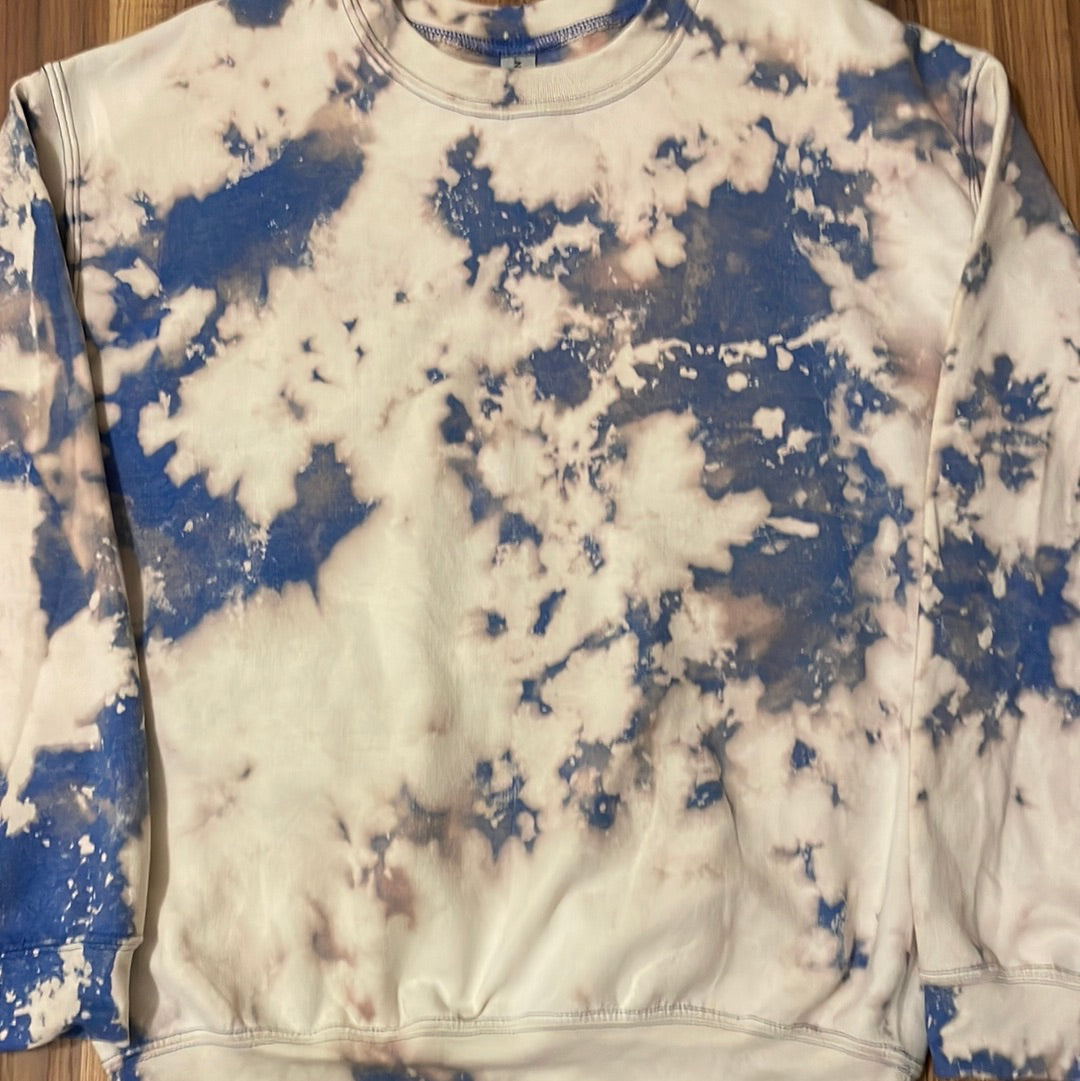 Double Bleached Heather Royal Blue