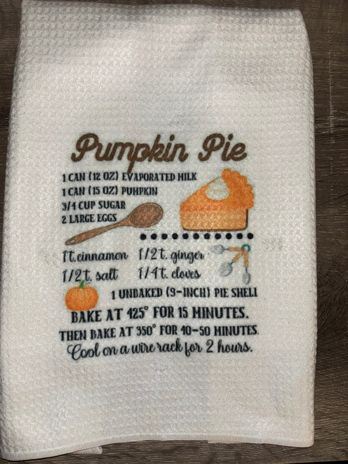 Pumpkin Pie Kitchen Towel