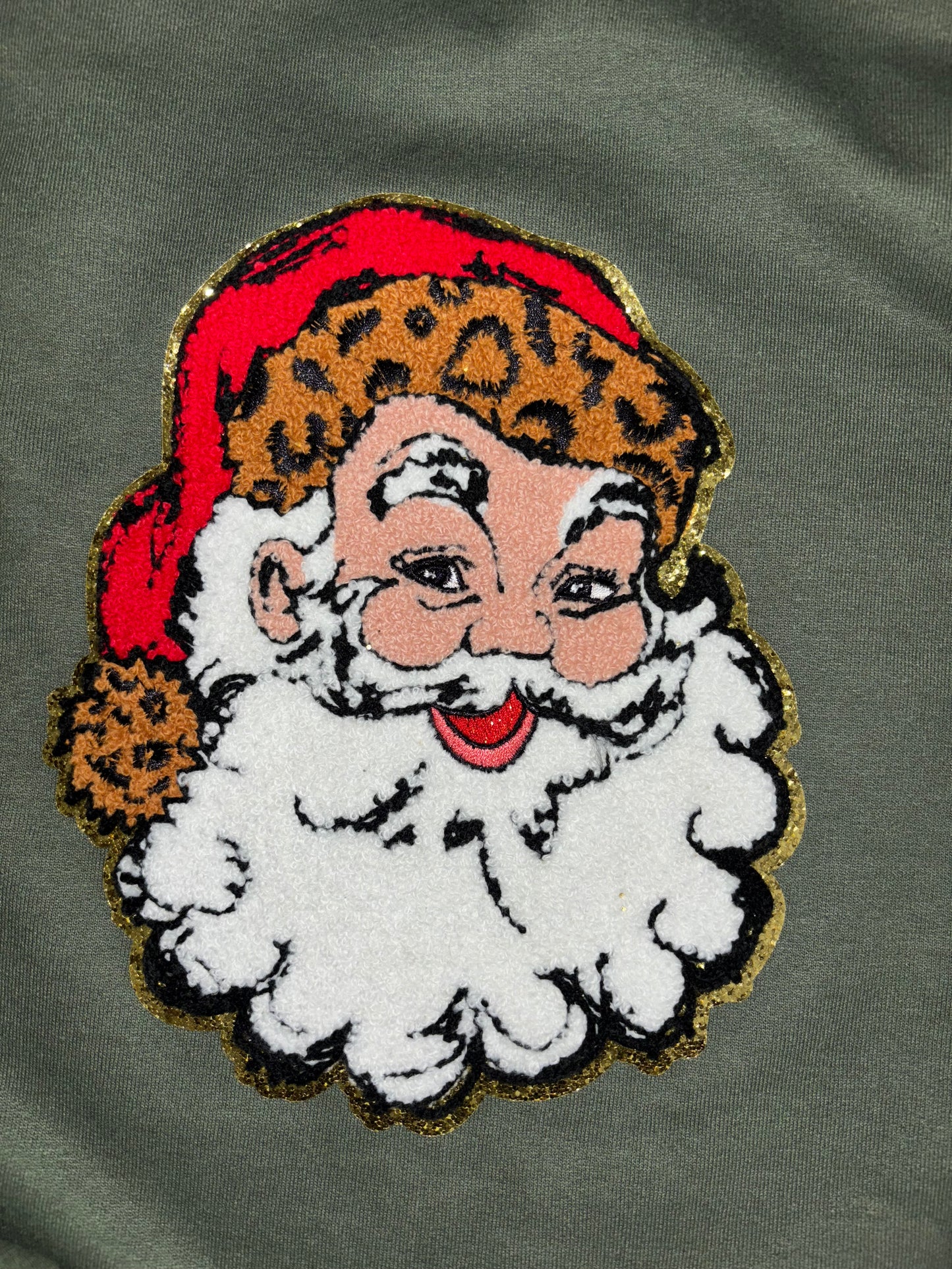 Santa Crew Neck (Chenille Patch)