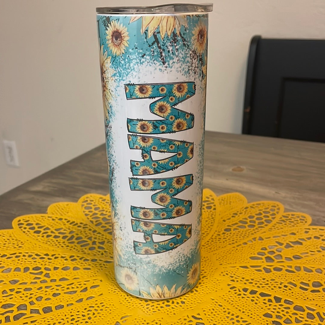 Mama Sunflower Tumbler