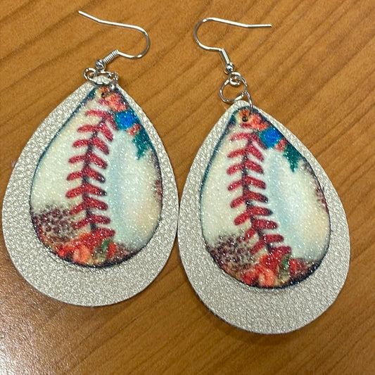 Baseball Earrings