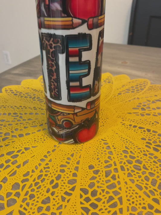 Printed Teacher Tumbler